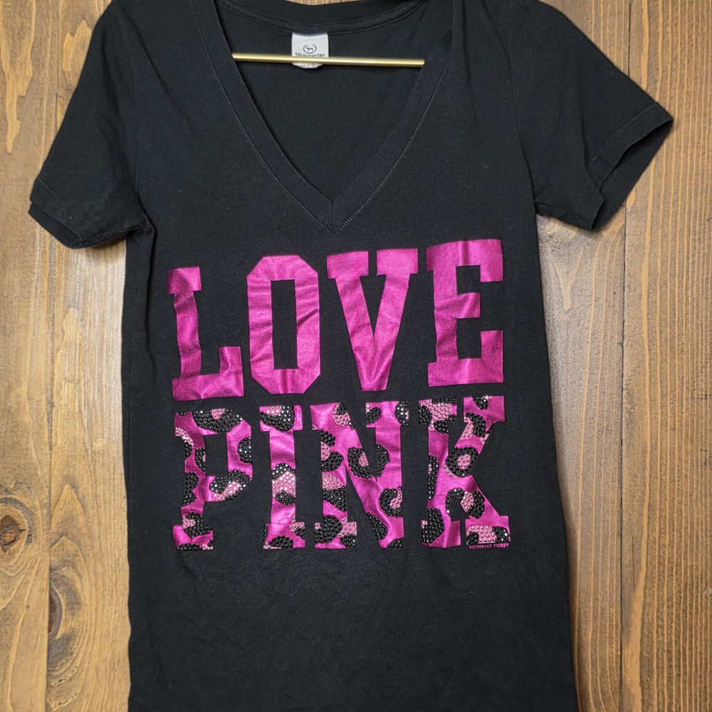PINK Victoria's Secret Black Tee